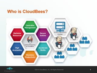 Who is CloudBees? 
Jenkins Operations 
Center 
©2014 CloudBees, Inc. All Rights Reserved 5 
 