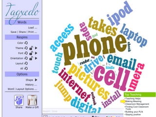 Top Teaching
•Teaching Helps
•Making Meaning
•Classroom Management
•Finding Cool Classroom
Tools
•Building your PLN
•Staying positive
 