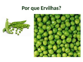 Por que Ervilhas?
 
