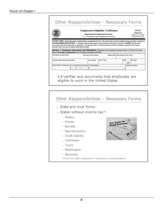 Payroll 101-Chapter 1
6
 