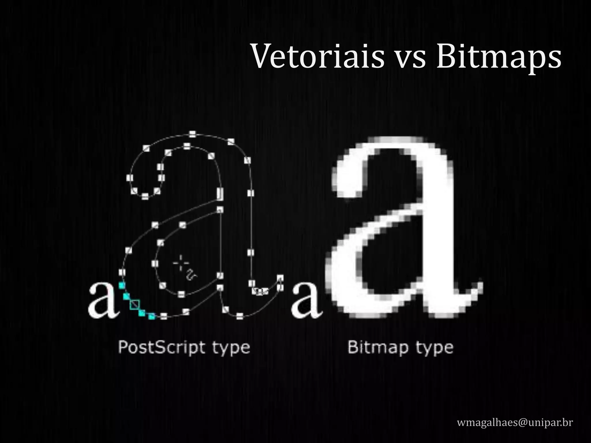 wmagalhaes@unipar.br
Vetoriais vs Bitmaps
 