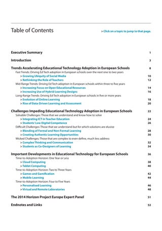 Horizon Report Europe 2014 Schools Edition