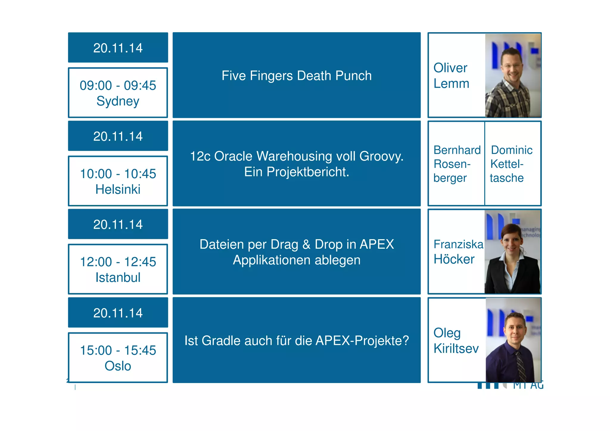 | 
Zusammenfassung 
Sauberes Build-Skript 
Plugins sind wiederverwendbar 
DOAG Konferenz 2014 
25  