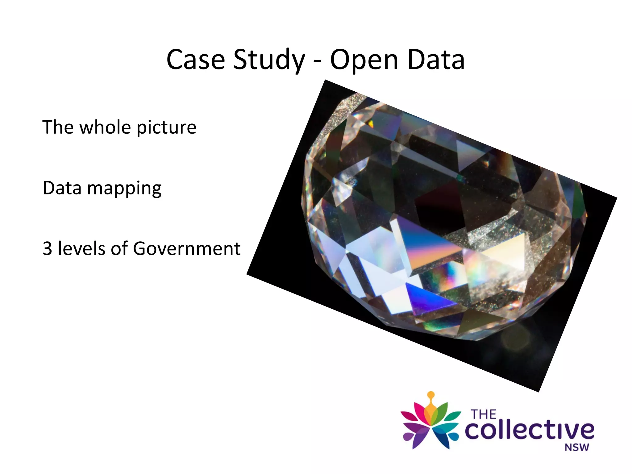 Case Study - Open Data
The whole picture
Data mapping
3 levels of Government