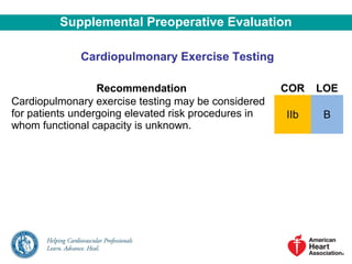 Cor Risk Perioperative Cardiovascular Risk assessment | PPT