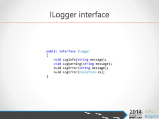 ILogger interface
 