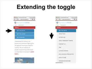 Extending the toggle

 