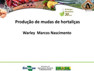 Produção de mudas de hortaliças 
Warley Marcos Nascimento 
 