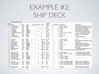 EXAMPLE #2: 
SHIP DECK 
 