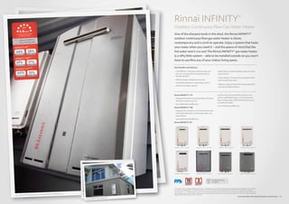 Rinnai Water Heating Catalogue | PDF