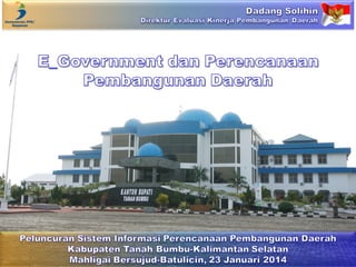 E_Government dan Perencanaan Pembangunan Daerah