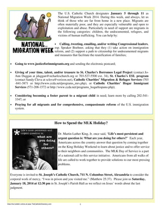 View this bulletin online at www.TheCatholicDirectory.com

 