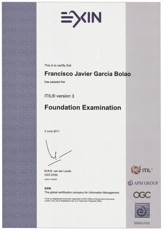 ITIL Expert - Service Lifecycle Certificates