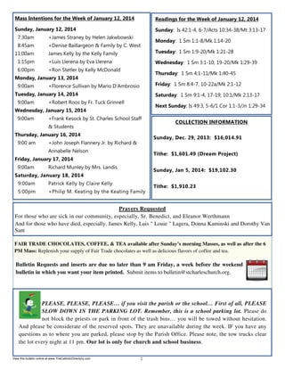 View this bulletin online at www.TheCatholicDirectory.com

 