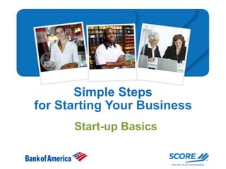 Simple Steps
for Starting Your Business
Start-up Basics

 
