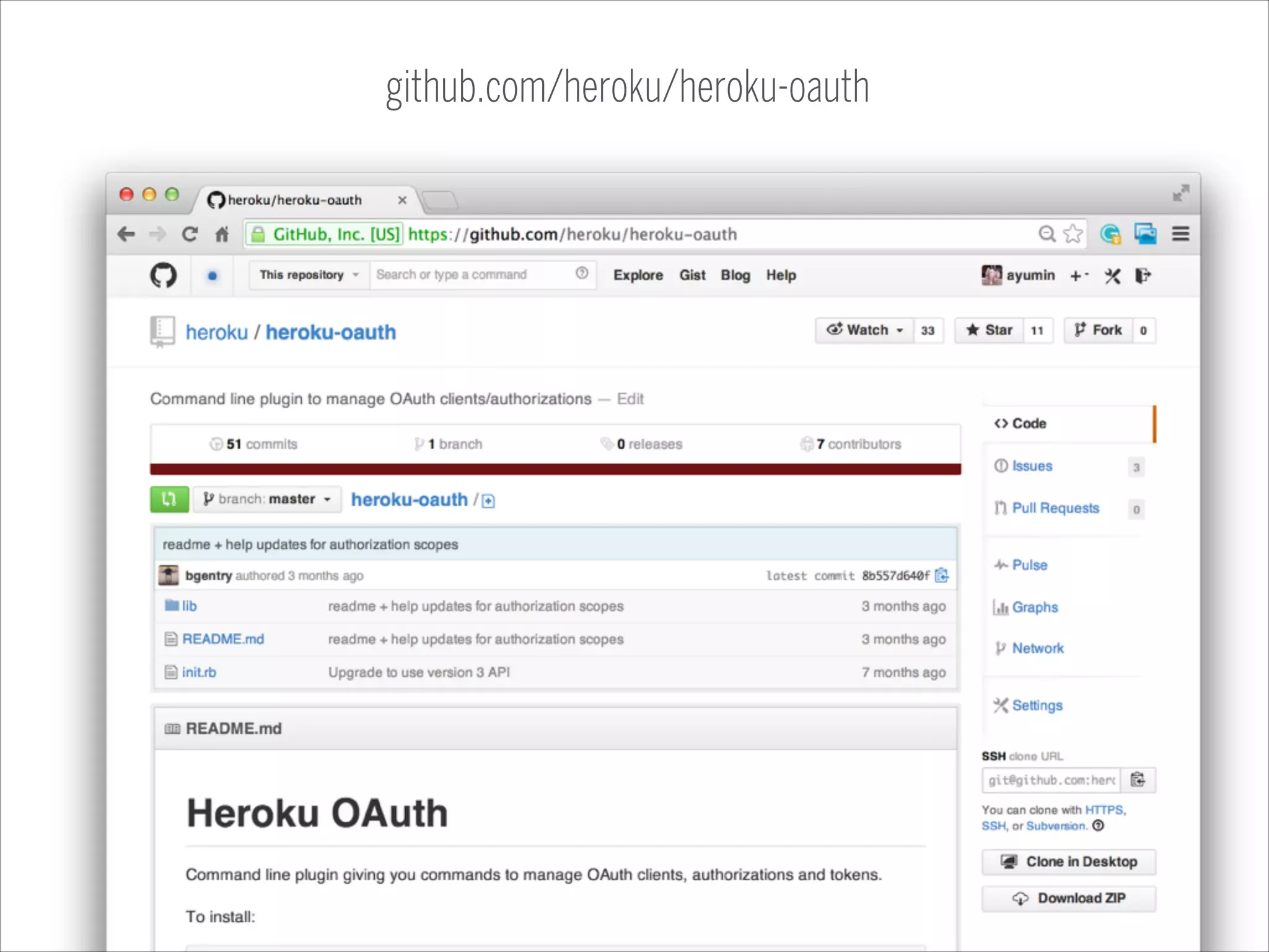 github.com/heroku/heroku-oauth

 