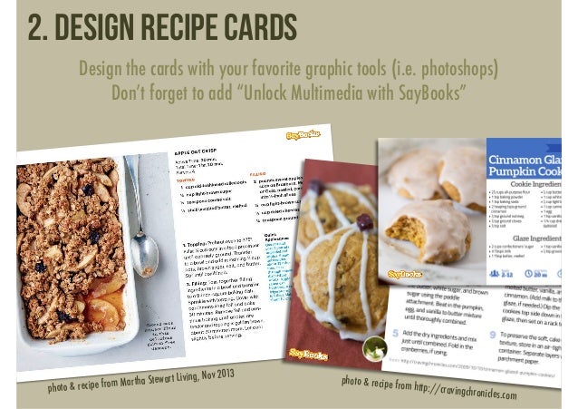 make speaking recipe cards with saybooks make recipe cards