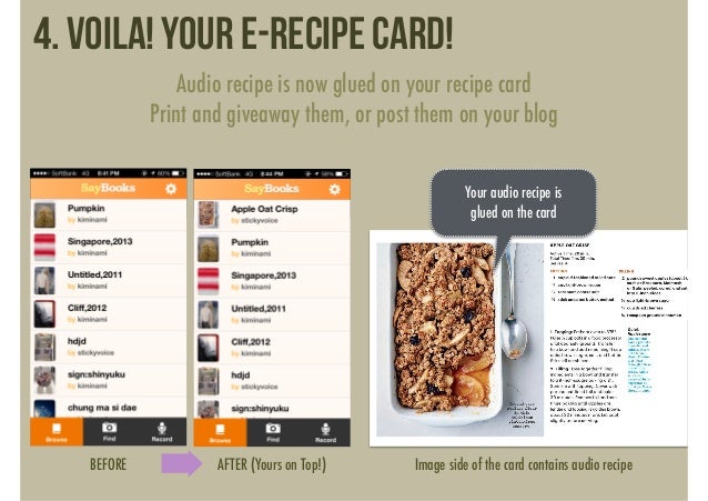 make speaking recipe cards with saybooks how to make a recipe card