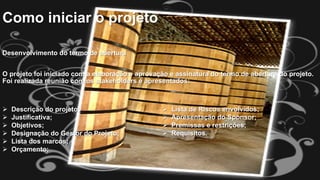 Como iniciar o projeto
Desenvolvimento do termo de abertura
O projeto foi iniciado com a elaboração e aprovação e assinatura do termo de abertura do projeto.
Foi realizada reunião com os stakeholders e apresentados:

Ø 
Ø 
Ø 
Ø 
Ø 
Ø 

Descrição do projeto;
Justificativa;
Objetivos;
Designação do Gestor do Projeto;
Lista dos marcos;
Orçamento;

Ø 
Ø 
Ø 
Ø 

Lista de Riscos envolvidos;
Apresentação do Sponsor;
Premissas e restrições;
Requisitos.

 