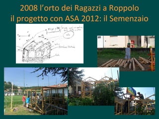 2008 l’orto dei Ragazzi a Roppolo
il progetto con ASA 2012: il Semenzaio

 