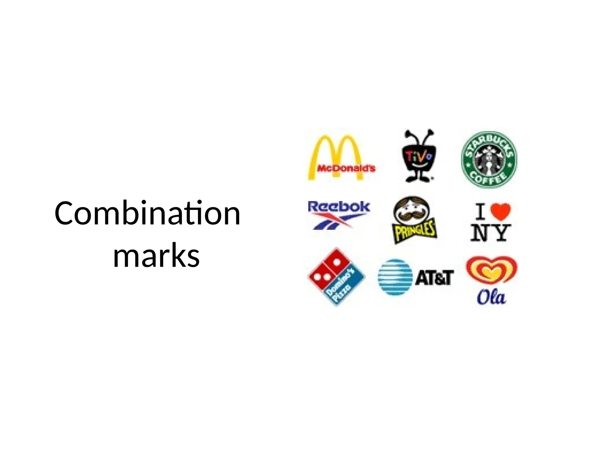 Combination
marks
 