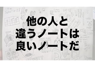 他の人と
違うノートは
良いノートだ

 