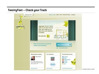 TwentyFeet – Check your Track

© 2013 //SEIBERT/MEDIA GMBH

 