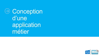 Conception
d’une
application
métier

 