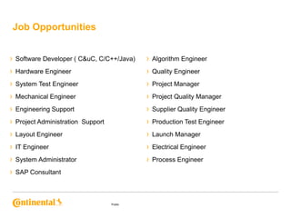 Job Opportunities
›

Software Developer ( C&uC, C/C++/Java)

›

Algorithm Engineer

›

Hardware Engineer

›

Quality Engineer

›

System Test Engineer

›

Project Manager

›

Mechanical Engineer

›

Project Quality Manager

›

Engineering Support

›

Supplier Quality Engineer

›

Project Administration Support

›

Production Test Engineer

›

Layout Engineer

›

Launch Manager

›

IT Engineer

›

Electrical Engineer

›

System Administrator

›

Process Engineer

›

SAP Consultant

Public

 