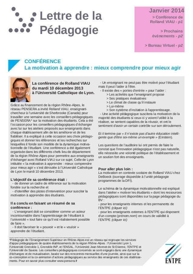 2014 01 Lettre De La Pedagogie Entpe