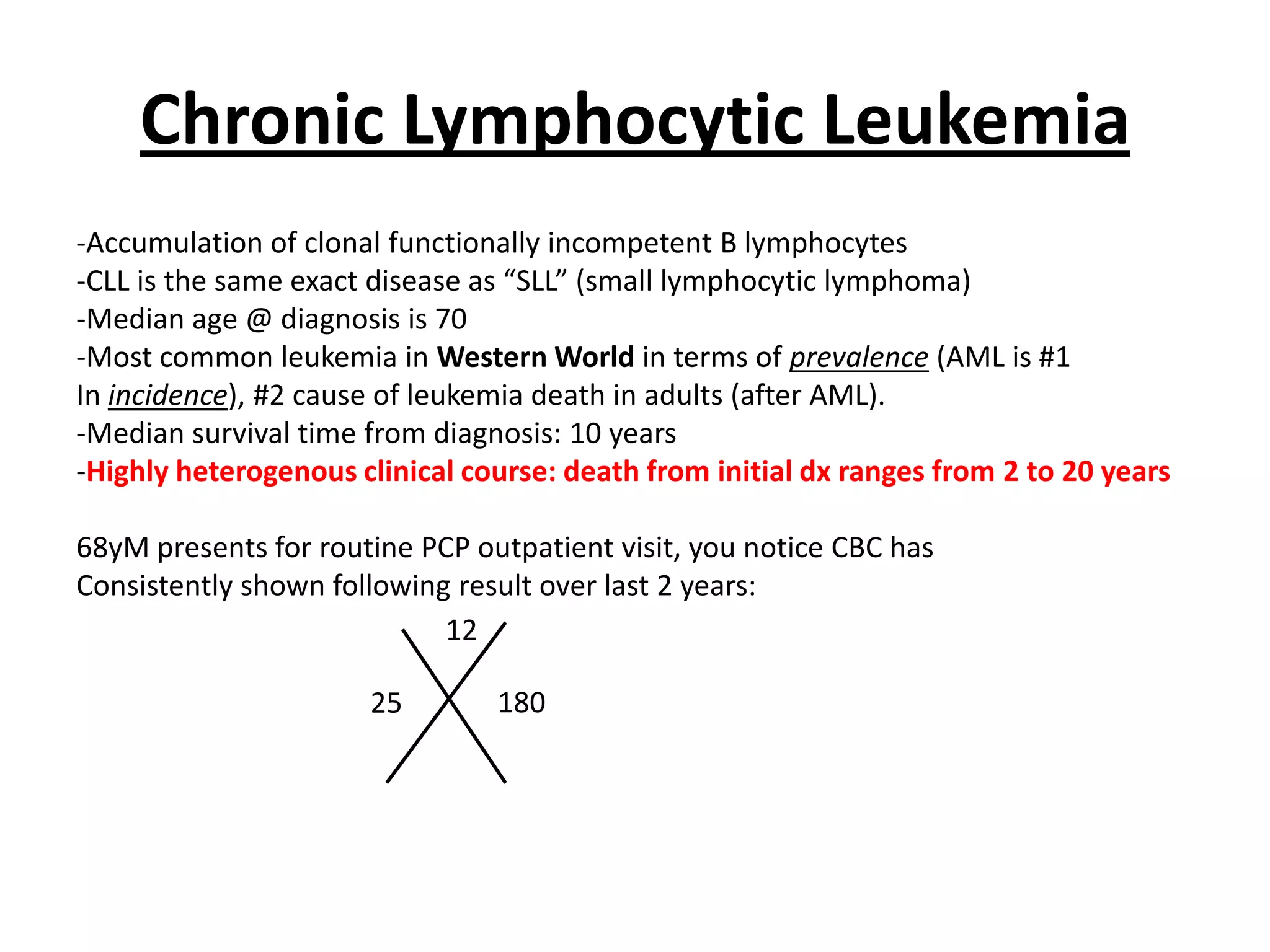 lymphoid leukemia overview | PPTX