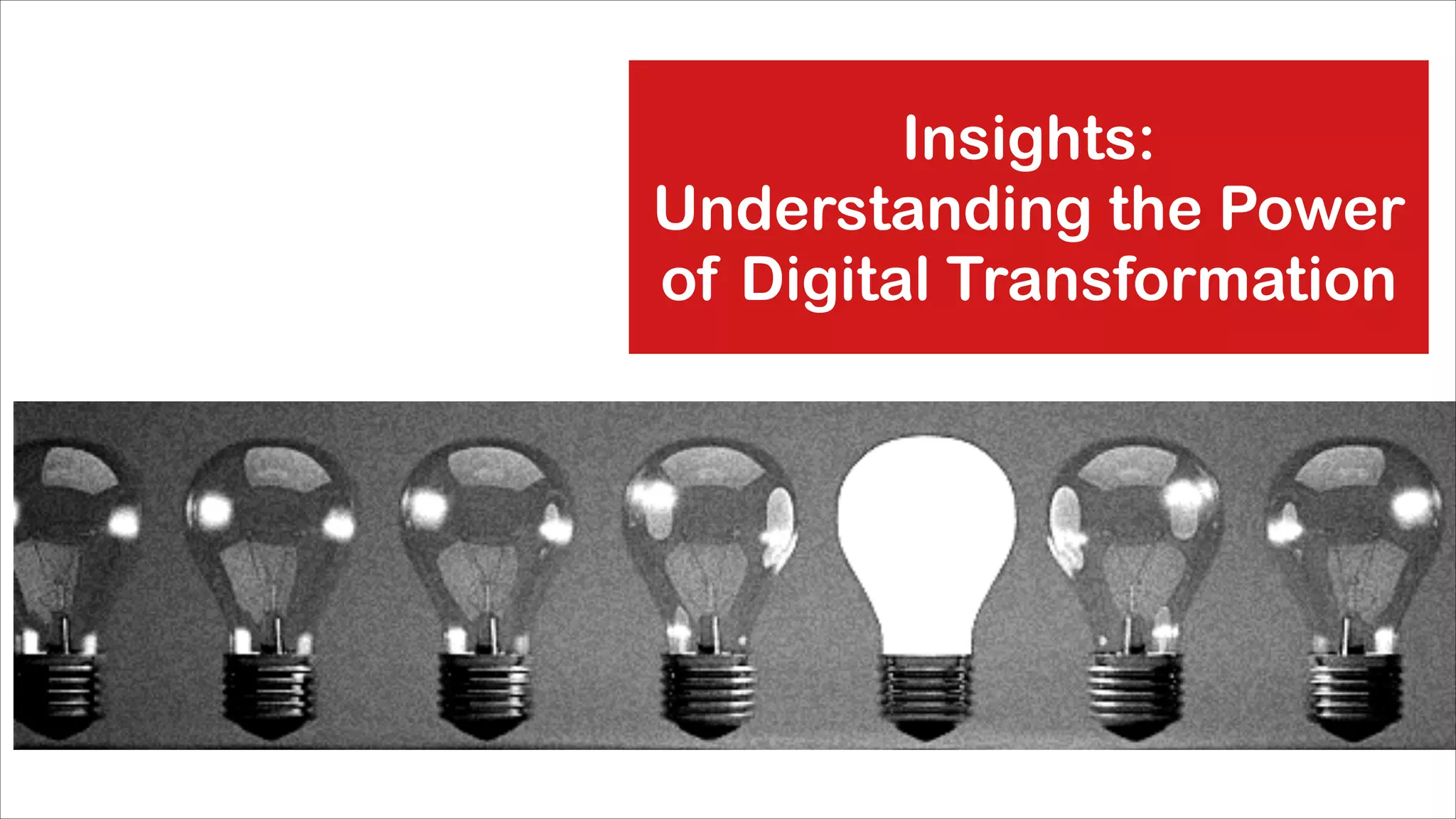 Insights:
Understanding the Power
of Digital Transformation

 