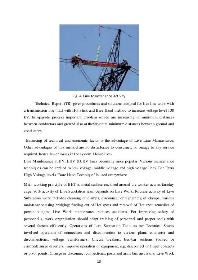 EHVAC TRANSMISSION LINE MAINTENANCE TECHNIQUES IN INDIAN PERSPECTIVE…