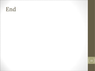 End
15
 