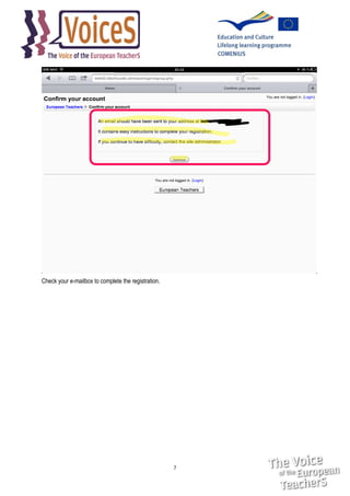 Check your e-mailbox to complete the registration.

7

 