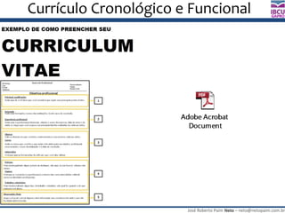 José Roberto Paim Neto – neto@netopaim.com.br
GAPRO
Currículo Cronológico e Funcional
 
