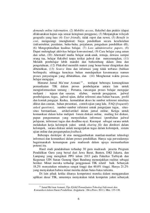 Pelatihan pemanfaatan TIK dalam pembelajaran guru