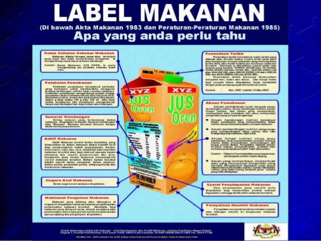 Tren Gaya 32 Contoh Label Makanan