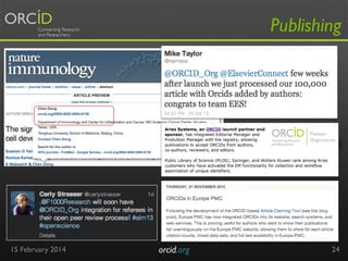 Publishing

15 February 2014

orcid.org	


24

 