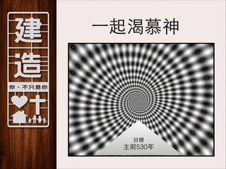 ⼀一起渴慕神

!
!
⺫⽬目標

主前530年

 