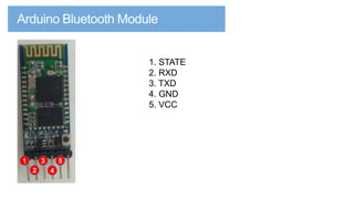 1. STATE
2. RXD
3. TXD
4. GND
5. VCC

1

3
2

5
4

 