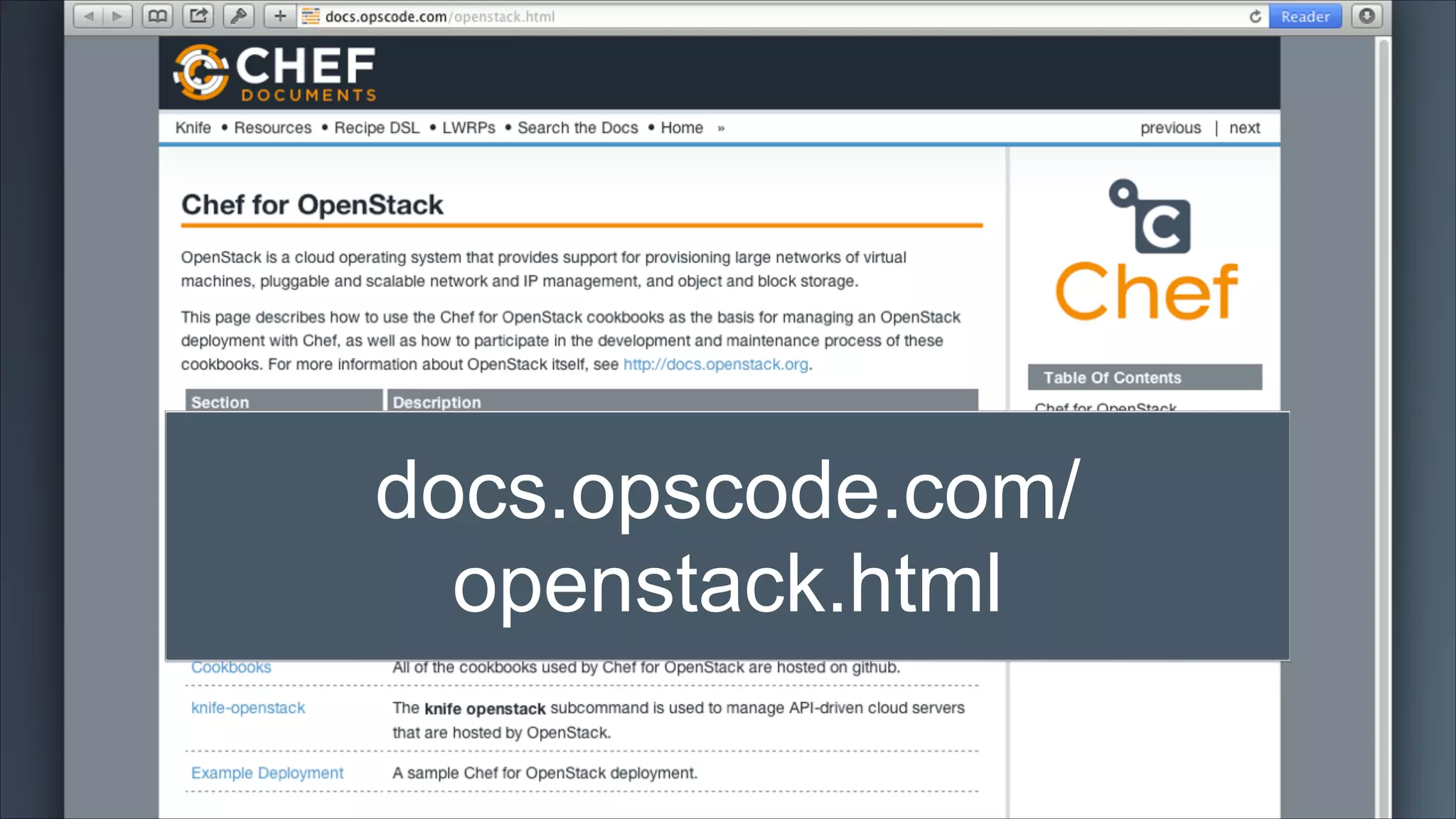 docs.opscode.com/
openstack.html

 