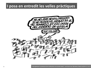 I posa en entredit les velles pràctiques

4

‘Com gestionar la presència de les institucions a les xarxes socials’ . Jordi Graells Costa. Barcelona, febrer de 2014 CC – BY 3.0

 