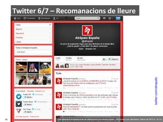 twitter.com/atrapalo

Twitter 6/7 – Recomanacions de lleure

55

‘Com gestionar la presència de les institucions a les xarxes socials’ . Jordi Graells Costa. Barcelona, febrer de 2014 CC – BY 3.0

 