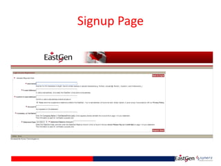 Signup Page
 