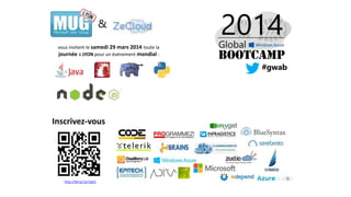 &
vous invitent le samedi 29 mars 2014 toute la
journée à LYON pour un événement mondial :

#gwab

Inscrivez-vous

http://bit.ly/1jn7pEG

 