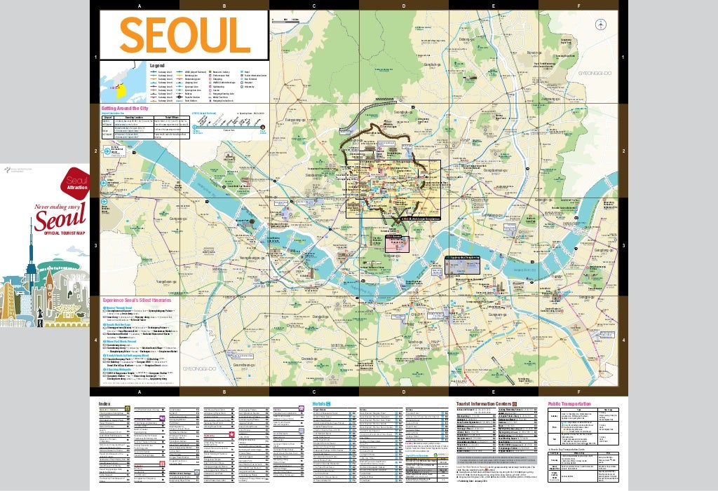 tourist map of seoul districts