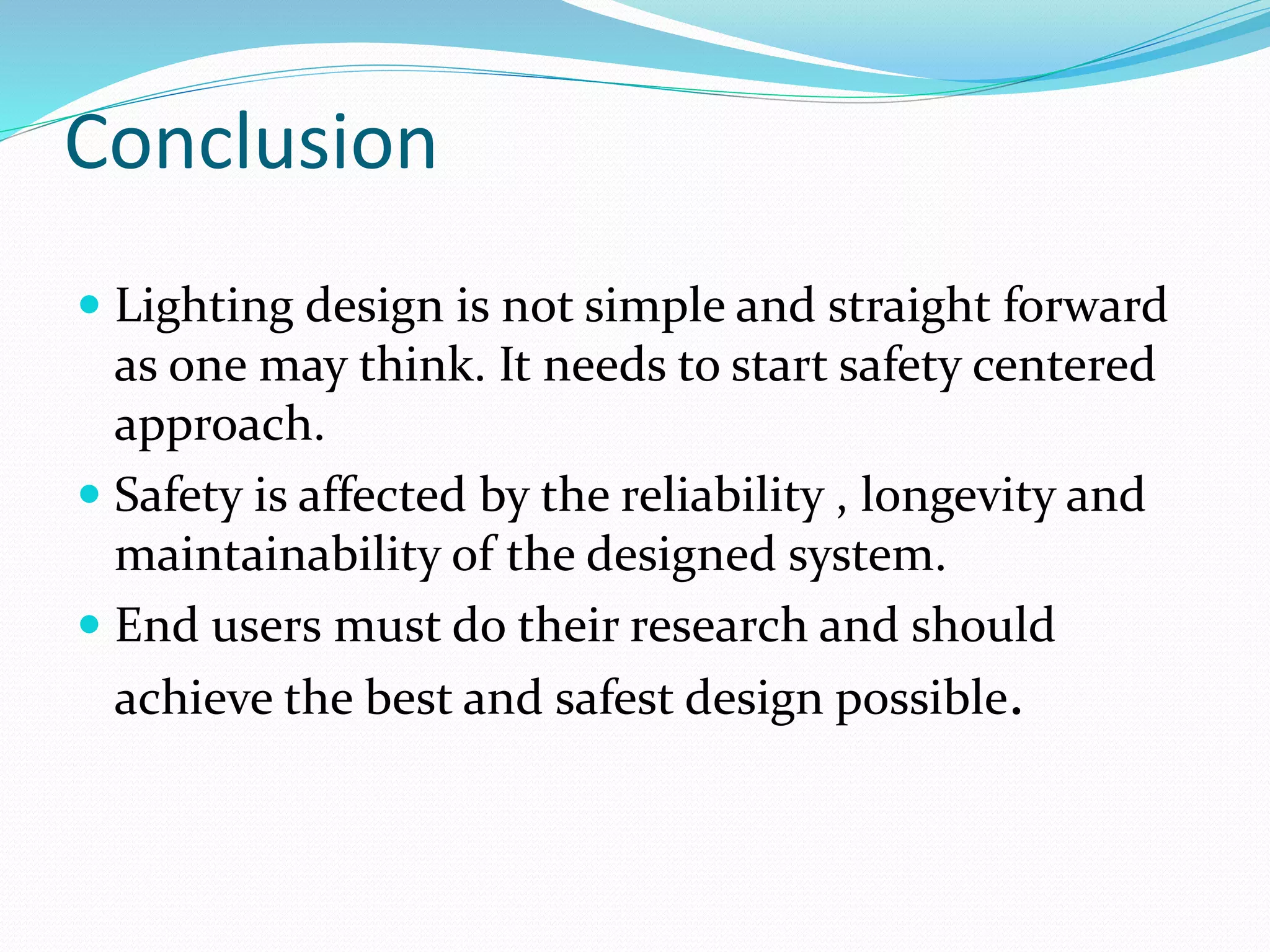 Lighting Safety Considerations | PPTX