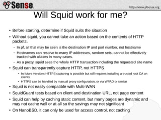 Squid, SquidGuard, and Lightsquid - pfSense Hangout March 2014 | PDF