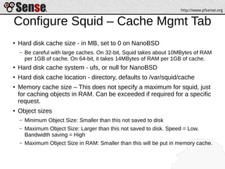 Squid, SquidGuard, and Lightsquid - pfSense Hangout March 2014 | PDF